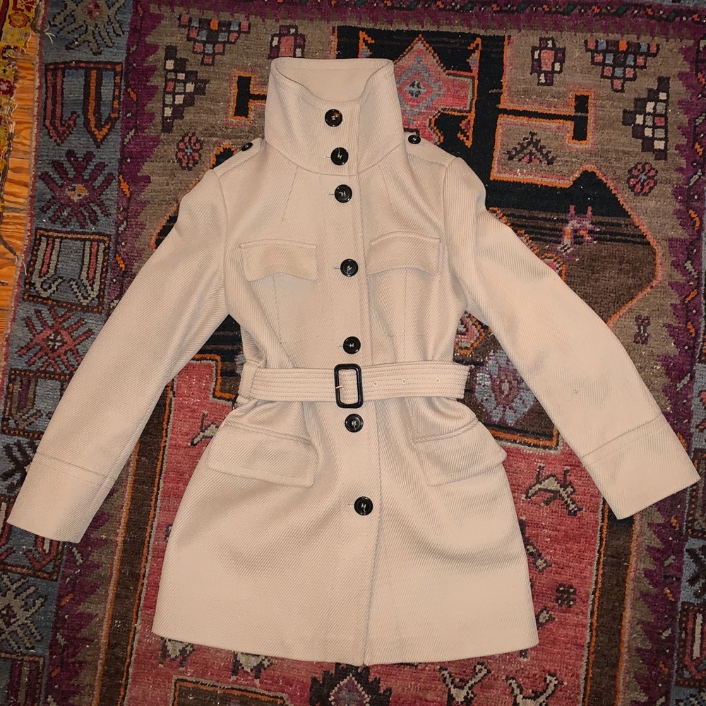 Burberry wool belted coat